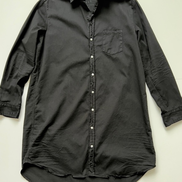 Frank & Eileen Black Button-Down Shirt Dress - Picture 4 of 7
